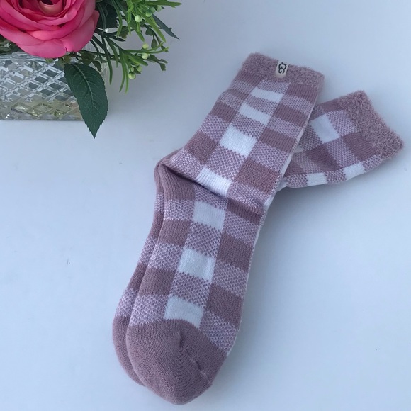 UGG Vanna Check Fleece Lined Sock - Picture 4 of 8